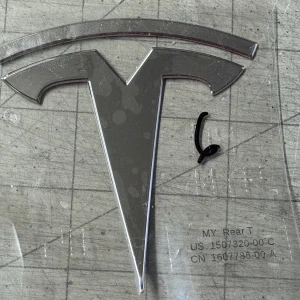 NEW OEM Tesla MY Rear T-Badge Emblem 1507320-00-C