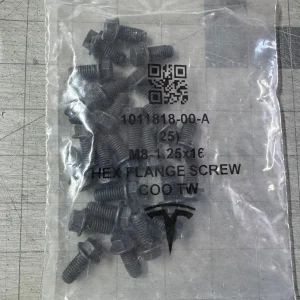 LOT OF 25 NEW OEM FOR Tesla M8 1.25X16 HEX FLANGE SCREW 1011818-00-A