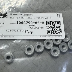 QTY 9 NEW OEM TESLA S 3 X Y NUT HEX M6 1 0 STL ZINCFLAKE SL 1006799-00-B