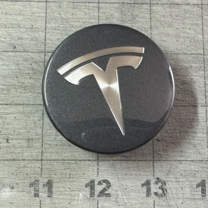 NEW OEM TESLA MODEL S 3 X Y WHEEL CENTER CAP GRAY FINISH 6005879-00-A